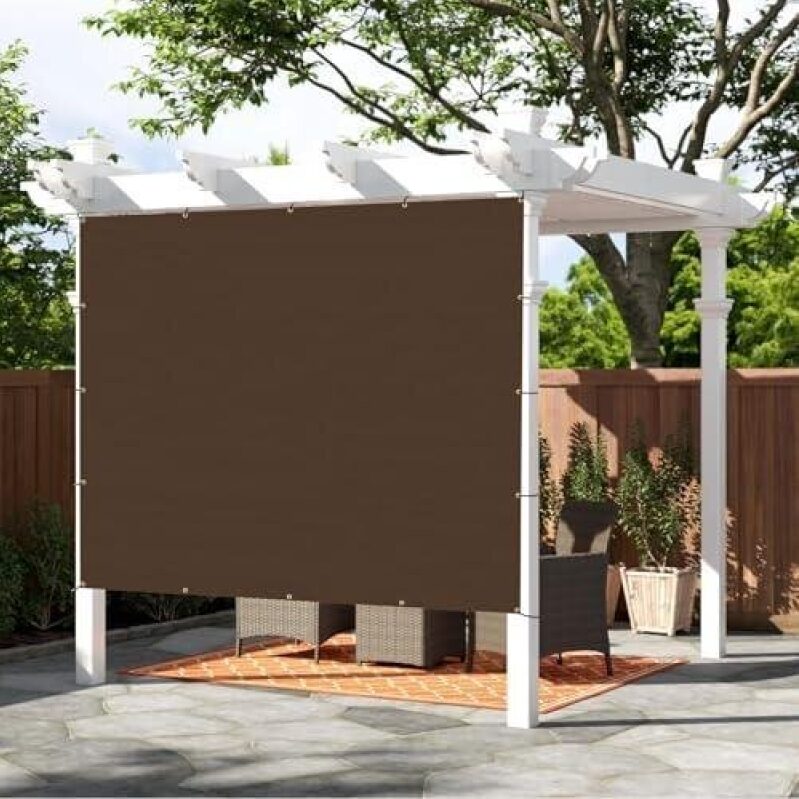 SUNNY GUARD Shade Cloth 6x12 FT Sun Shade Screen Fabric Shade Cover Tarp with Grommets for Pergola Backyard Garden