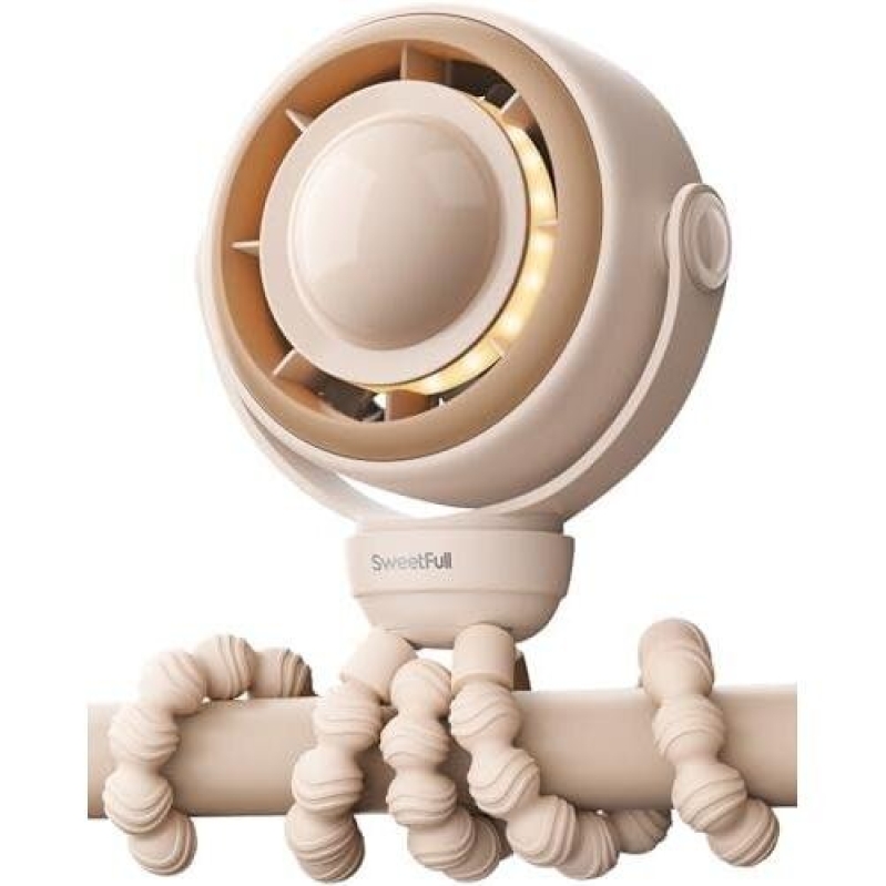 Portable 4-Speed Baby Fan with 4000mAh Battery - SweetFull