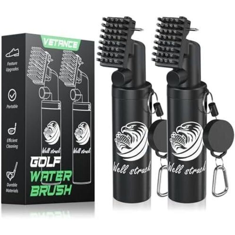Double-Pack Golf Water Brushes - Efficient Cleaning for Golfers