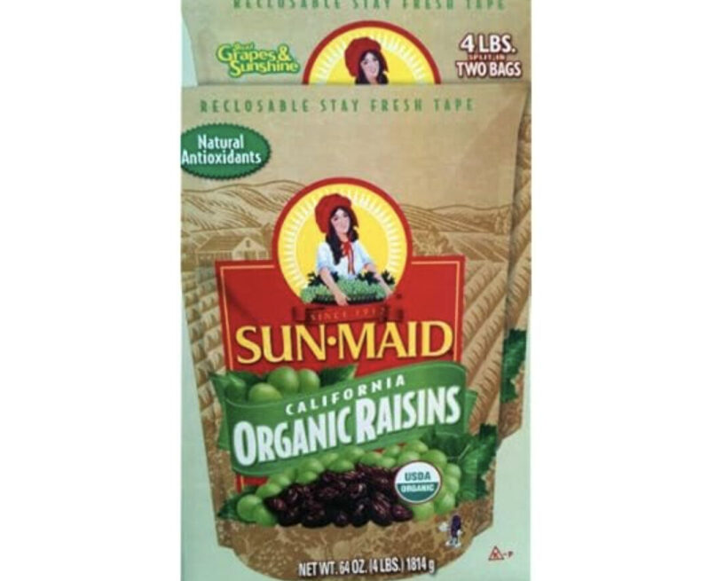 Sun-Maid Organic California Raisins - 4 lbs
