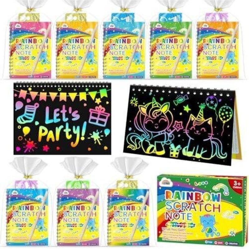 ZMLM Rainbow Scratch Note Party Pack - 55% OFF