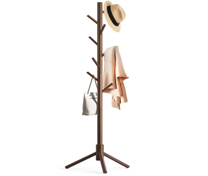 Multi-Height Wooden Coat Rack - Prime Exclusive