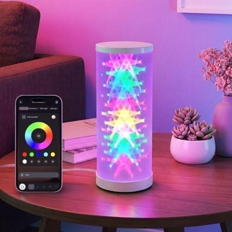 Prism 灿光 RGB 桌灯 – Smart Color-Changing Bedroom Night Light, 62% OFF