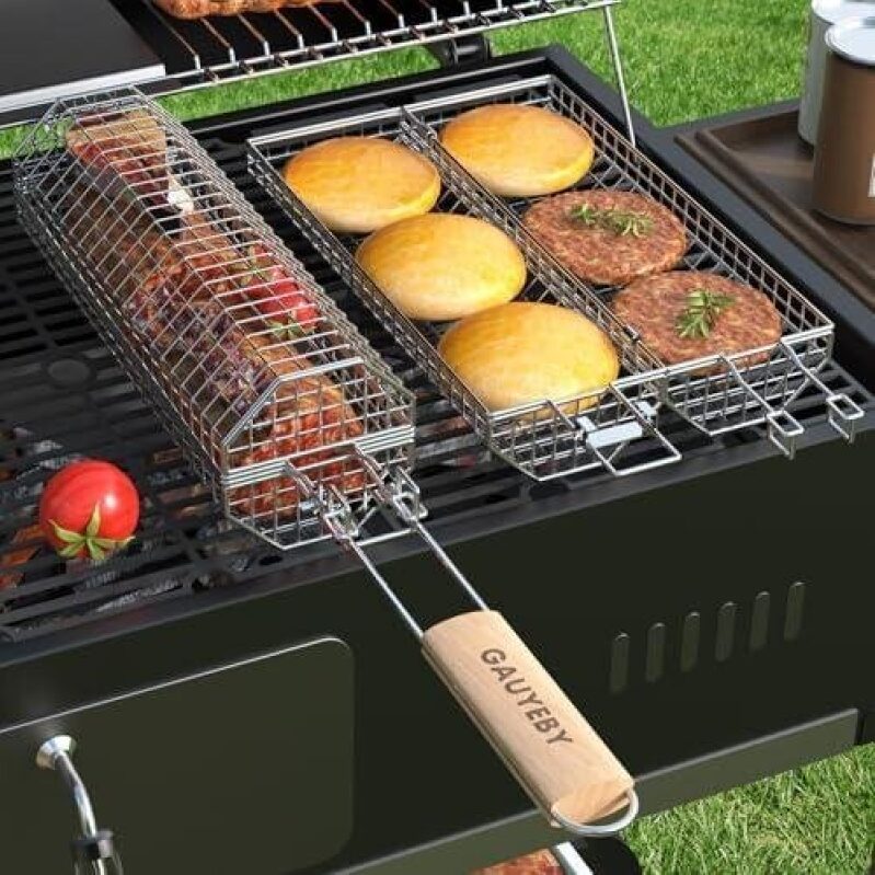 Rotating BBQ Basket for Grilling - 54% OFF