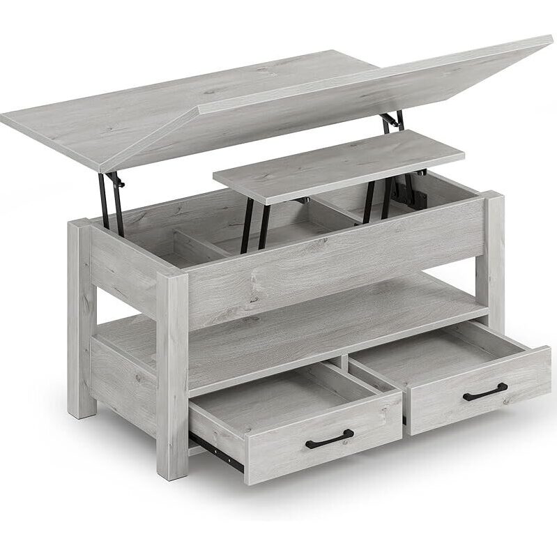 Rolanstar Multi-Function Convertible Coffee Table - Ideal for Modern Living Spaces