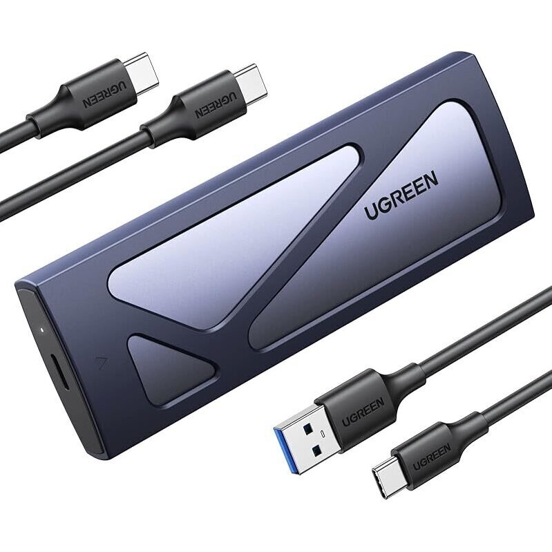 Tool-Free USB-C SSD Enclosure by UGREEN - High-Speed NVMe Data Transfer