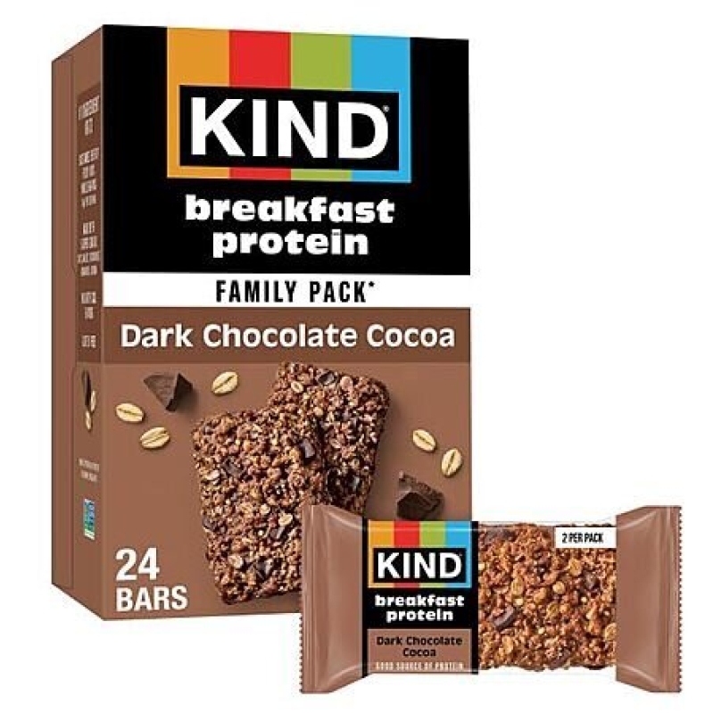 12-Pack KIND Breakfast Protein Bars (Dark Chocolate Cocoa) - Prime Deal