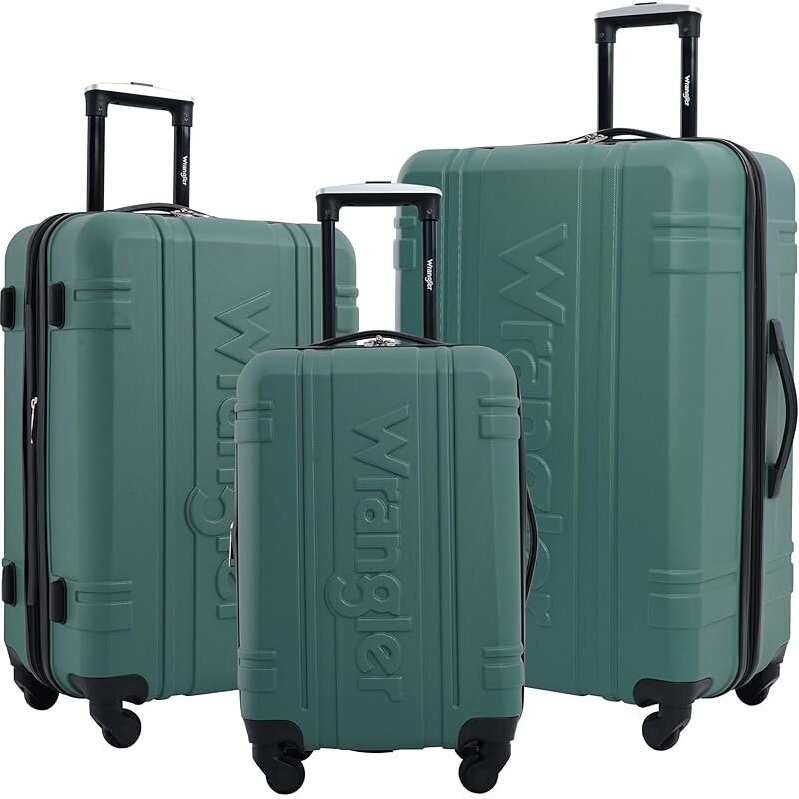 Durable 3-Piece Wrangler Astral Travel Luggage Set with 360° Spinner System