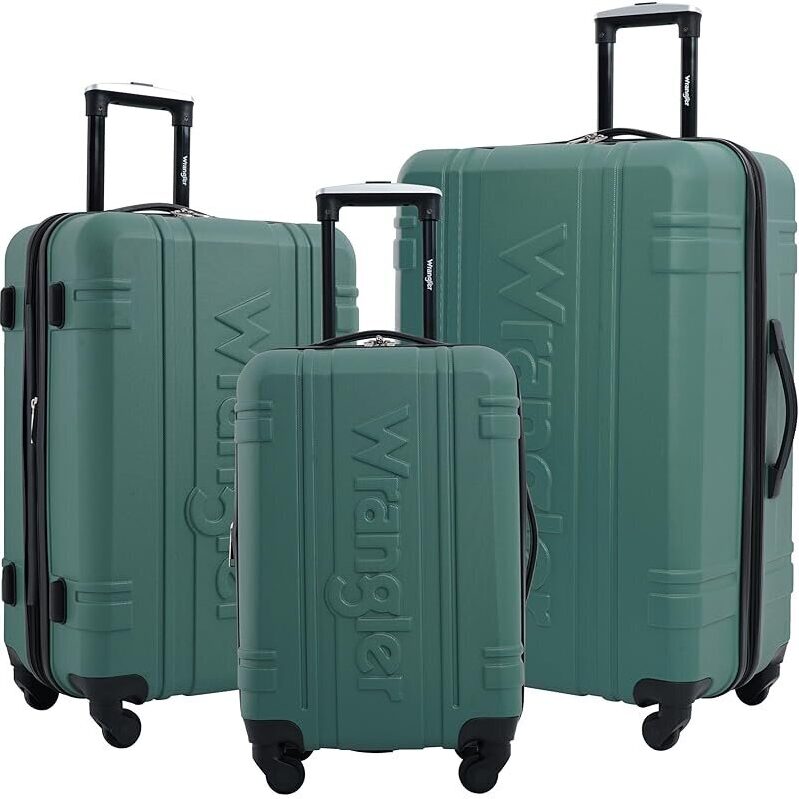 Durable 3-Piece Wrangler Astral Travel Luggage Set with 360° Spinner System