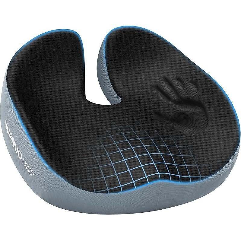 HUANUO Ergonomic Office Chair Seat Cushion for Sciatica Relief
