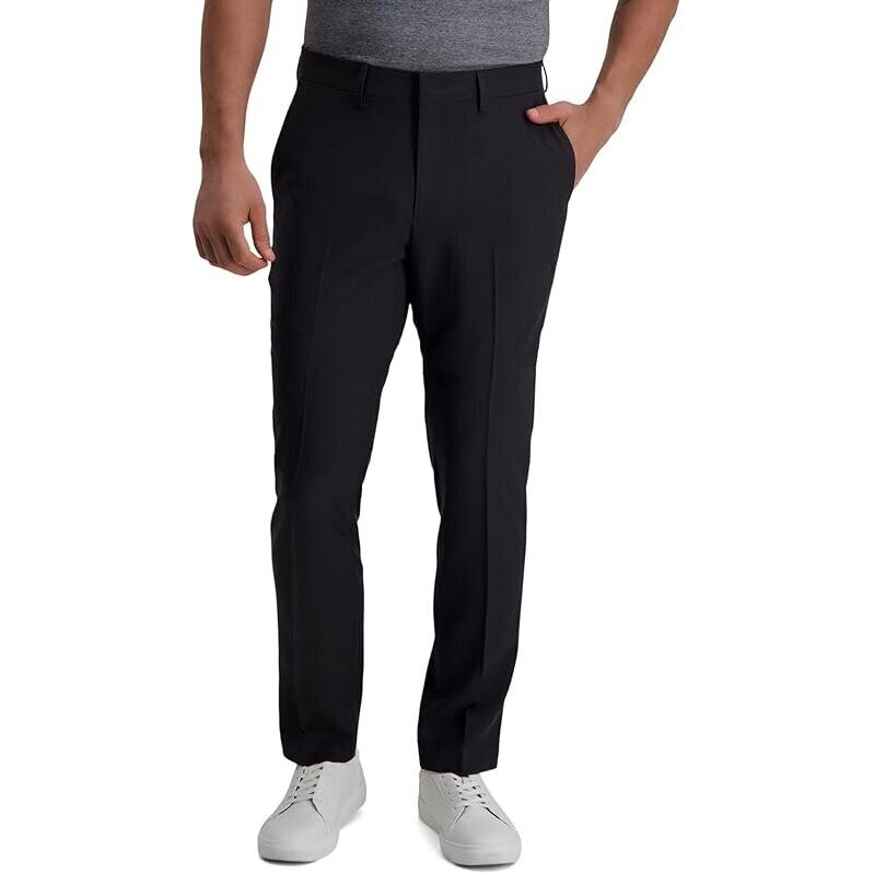Haggar Mens Smart Wash with Repreve Slim Fit Pants - Polished Comfort