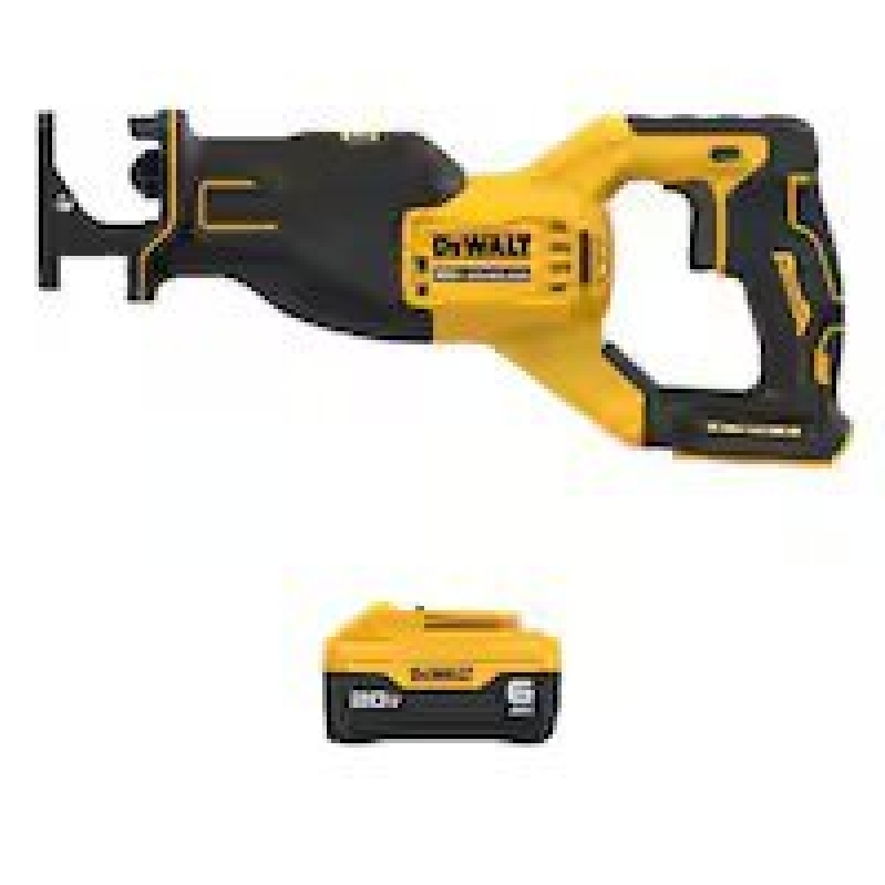 Powerful DEWALT 20-Volt MAX Cordless Reciprocating Saw with 6.0Ah Battery