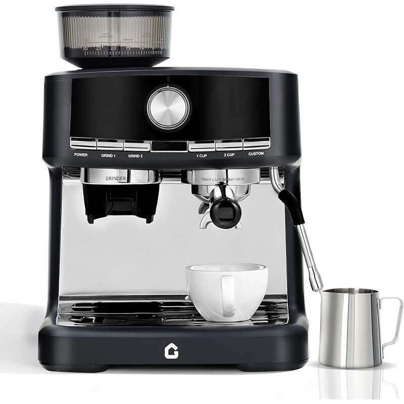 Garvee 20 Bar Espresso Machine with Built-in Grinder - Perfect for Home Baristas