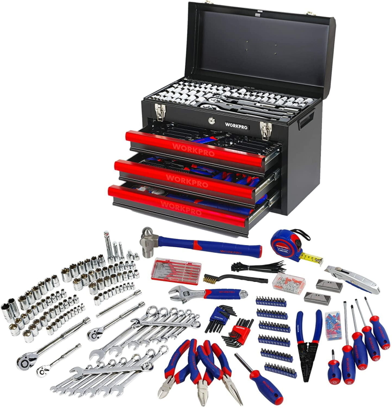 408-Piece Auto Repair Tool Set - Comprehensive Mechanics Tool Kit