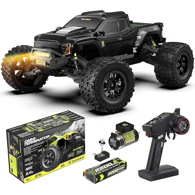Riario 1/10 50+ MPH, 4WD Brushless Monster RC Cars