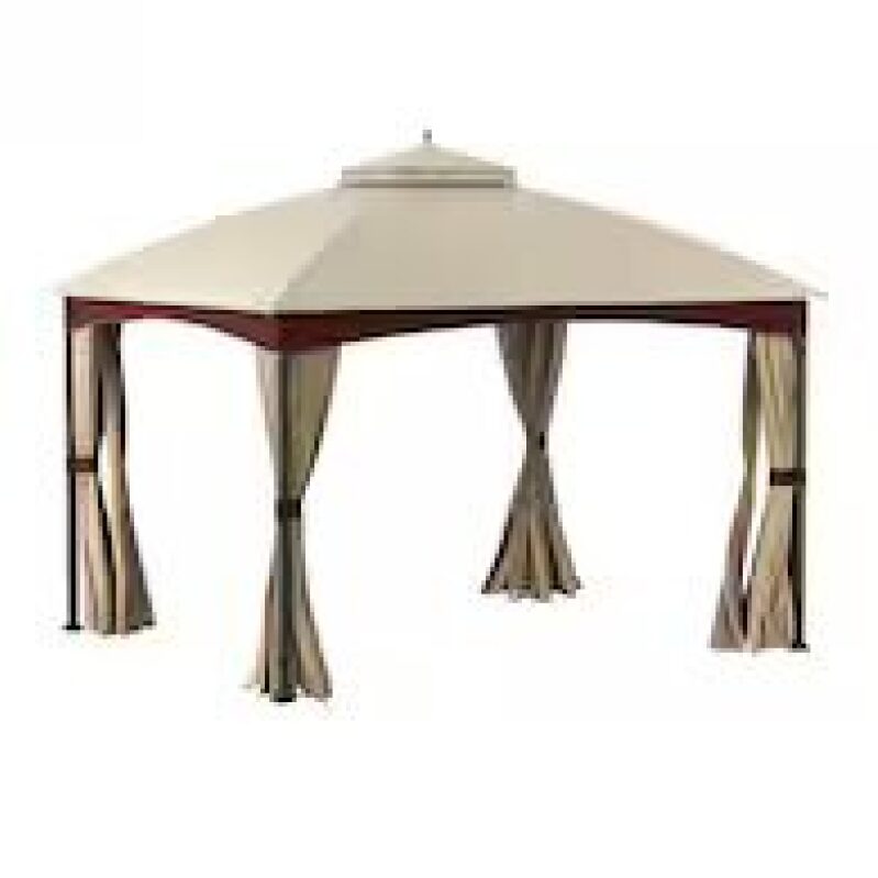 10-ft x 12-ft Gazebo with Soft Top Roof - Outdoor Oasis