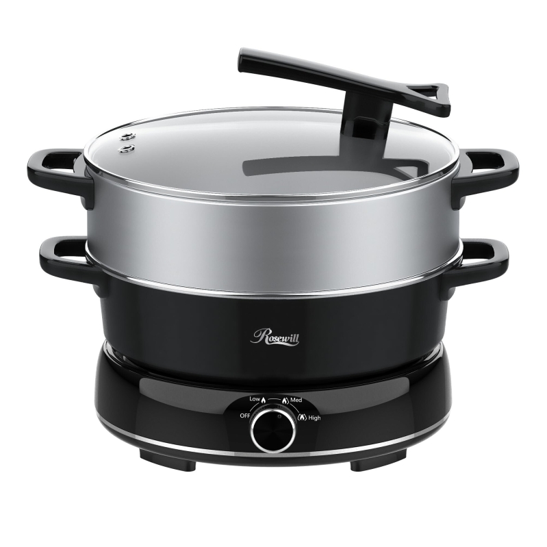 Rosewill 12.7 QT Electric Hot Pot Slow Cooker - Efficient Cooking Solution