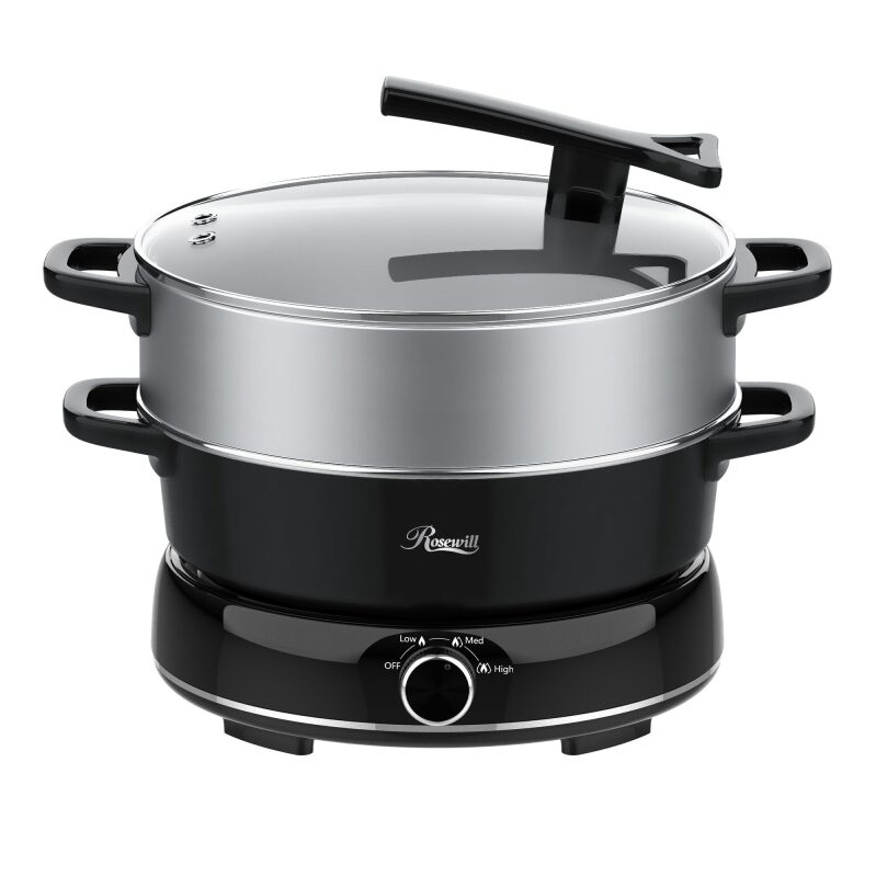 Rosewill 12.7 QT Electric Hot Pot Slow Cooker - Efficient Cooking Solution