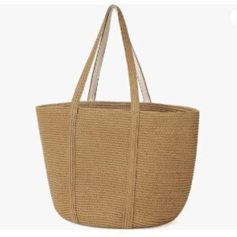 Eco-Friendly Straw Tote - Perfect for Beach or Shopping