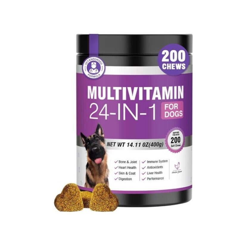 TTLXBL 24-in-1 Dog Vitamins and Supplements 200 Ct - 50% Off