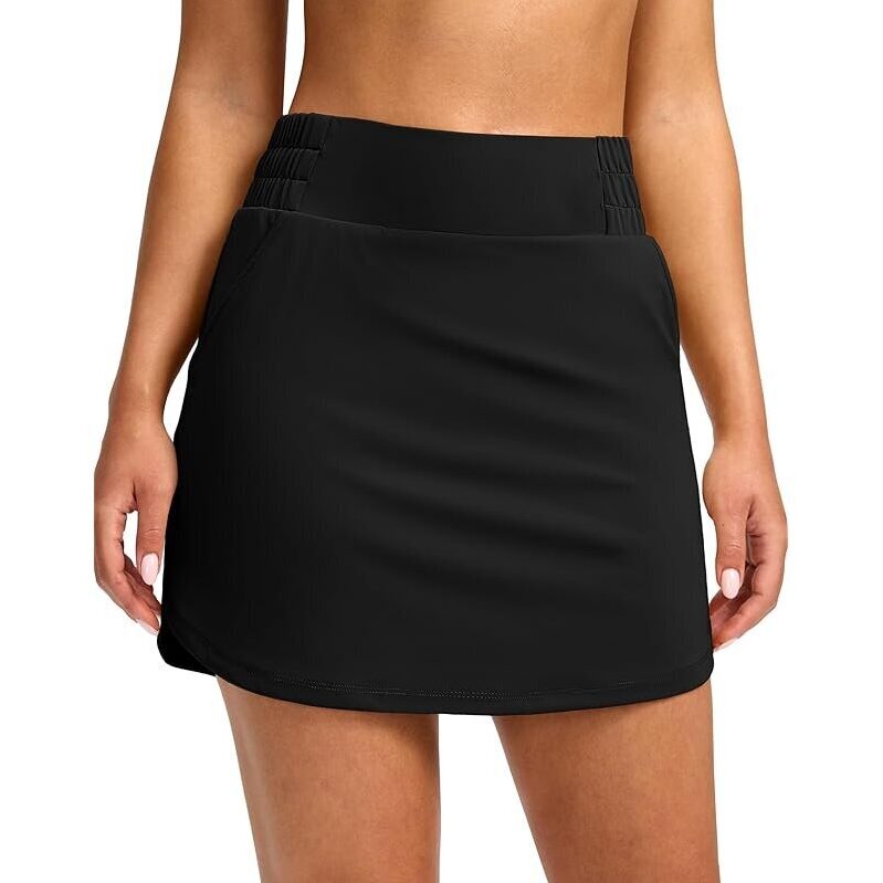 Santiny Women's Golf Skirt with 4 Pockets - Ultimate Comfort for Golfers