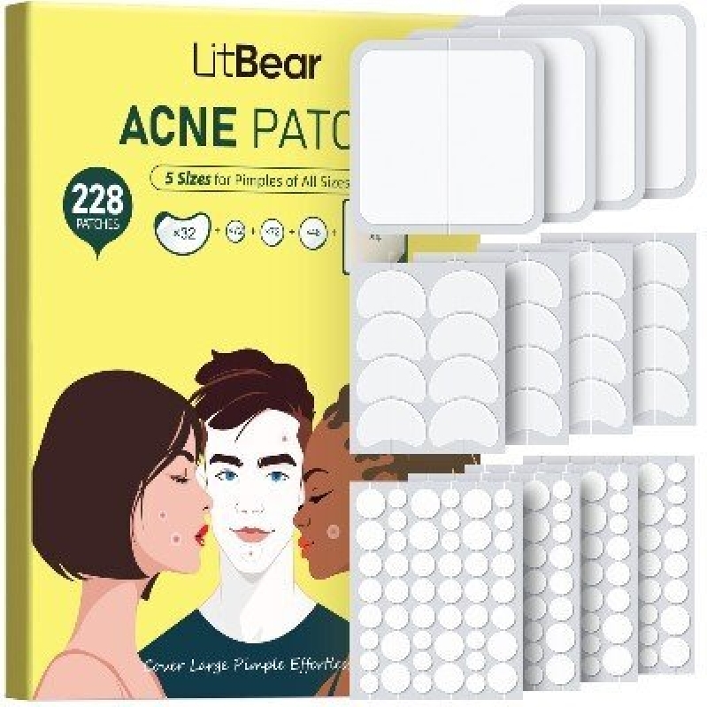 High-Efficacy Acne Treatment Patches - 228 Pieces