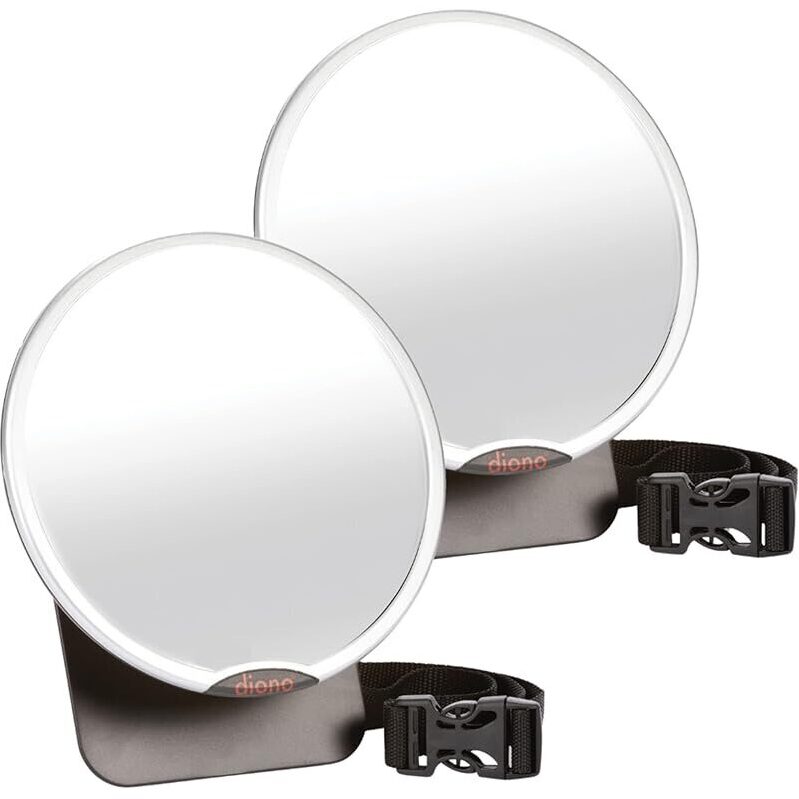 2-Pack Diono Easy View Baby Car Mirrors with 360 Rotation