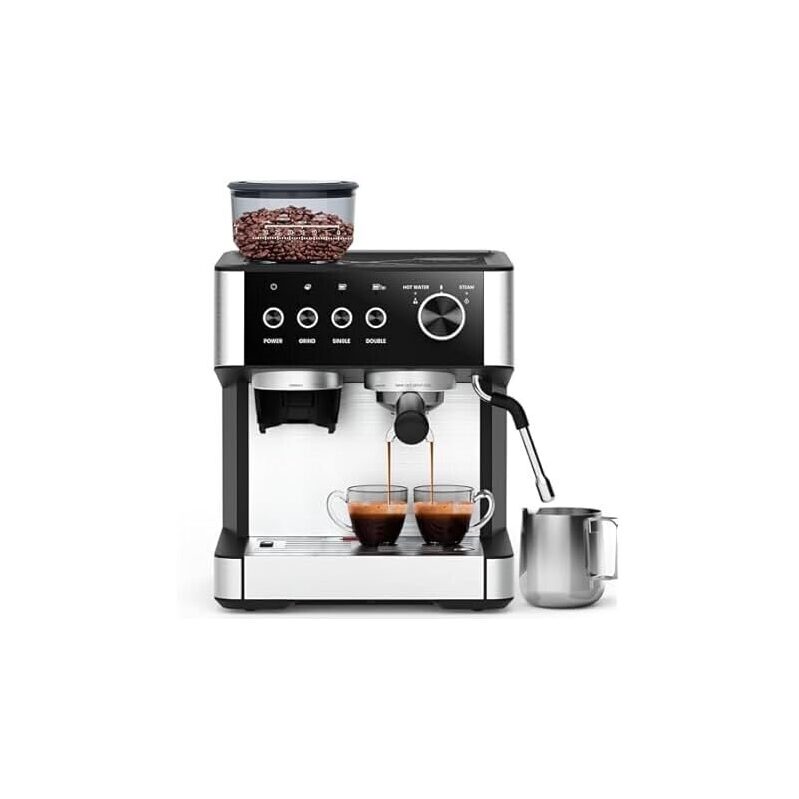 Joy Pebble Espresso Machine with Grinder - Freshly Brewed Espresso at Home