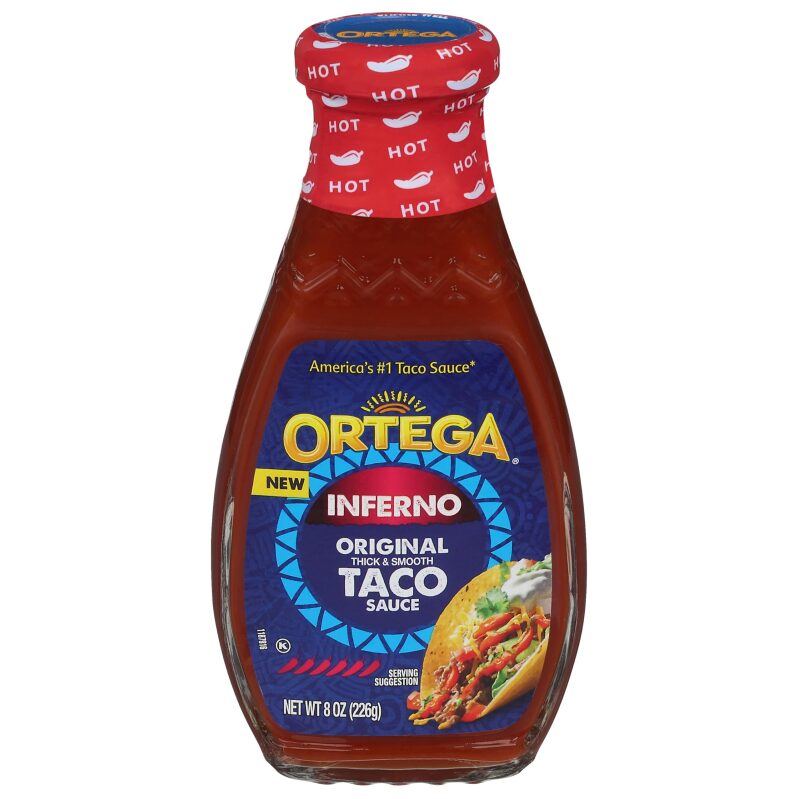 Ortega Inferno Hot Taco Sauce - Elevate Your Meals with a Spicy Kick