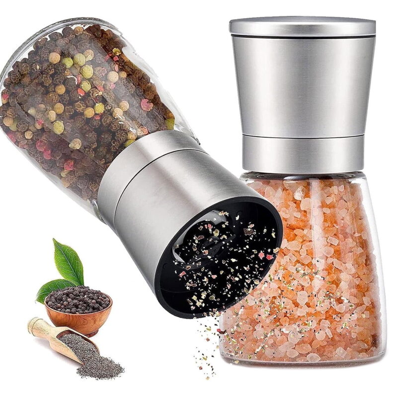 Sentryse Salt or Pepper Grinder Manual Spice Mill, 180ml/6oz