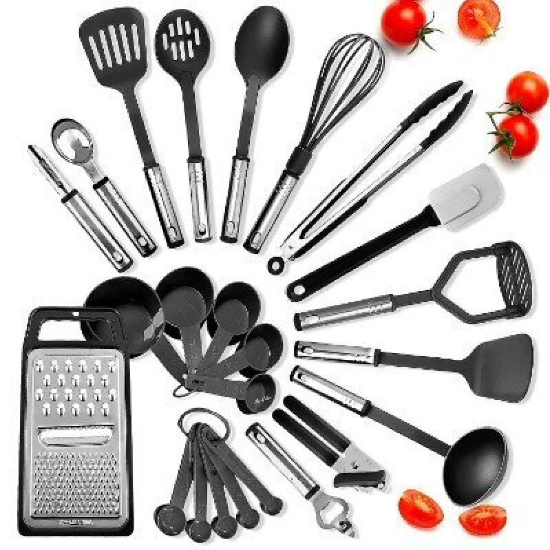 24-Piece Nylon Kitchen Utensil Set - Versatile & Durable