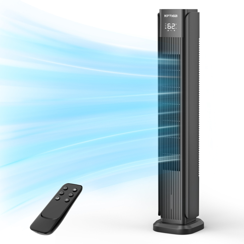 NFTIGB 36-Inch Quiet Oscillating Floor Tower Fan with 3 Speeds