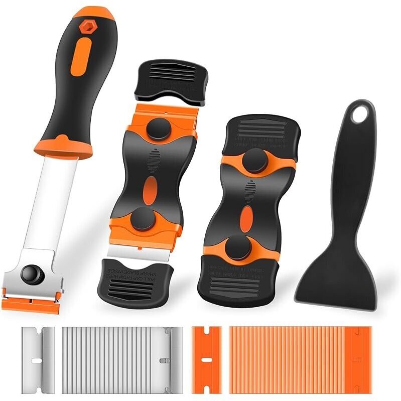 Efficient Cleaning with Necamocu 4pk Razor Blade Scraper Tools