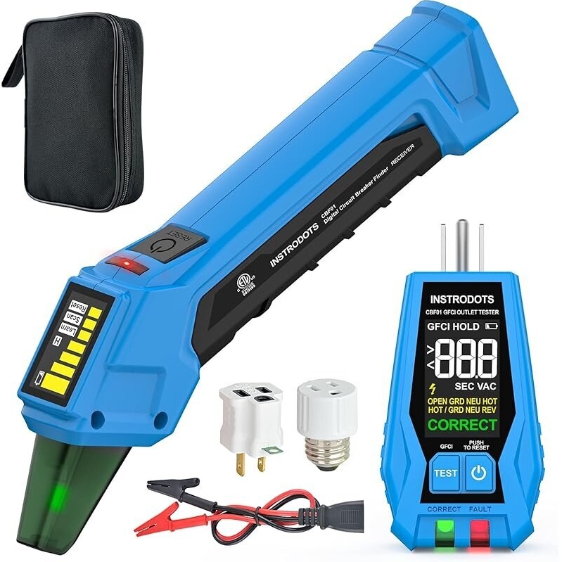 Efficient Circuit Breaker Finder with GFCI Outlet Tester - CBF01