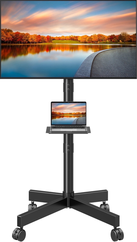 Versatile Mobile Rolling TV Cart for 24-60-inch Screens