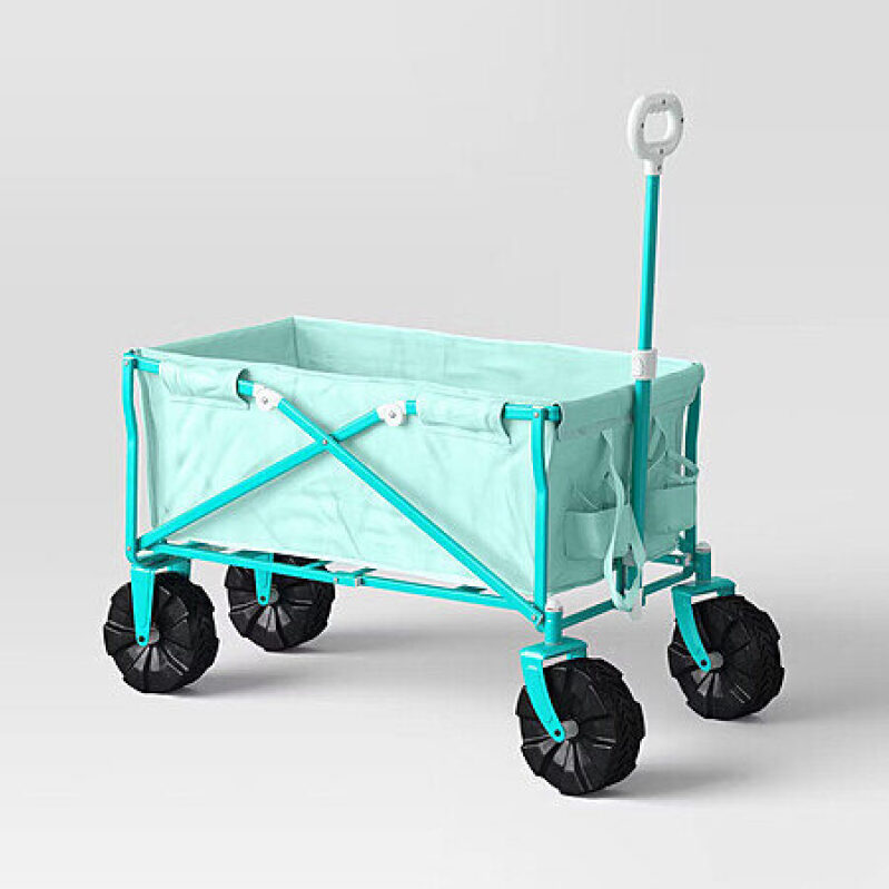 Sun Squad MetalFlat Folding Wagon - Aqua Blue - $39.99 + Free Shipping