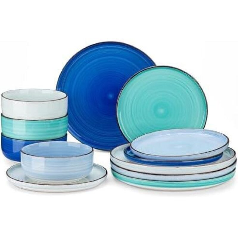 Affordable and Durable 12-Piece Dinnerware Set with 65% OFF