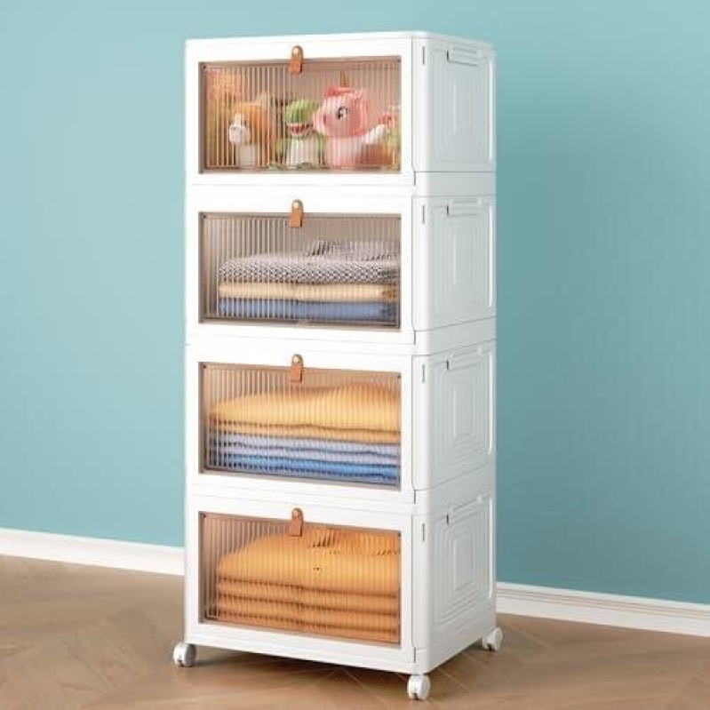37% Off: Four-Tier Foldable Storage Box with Lid - 23 Quart