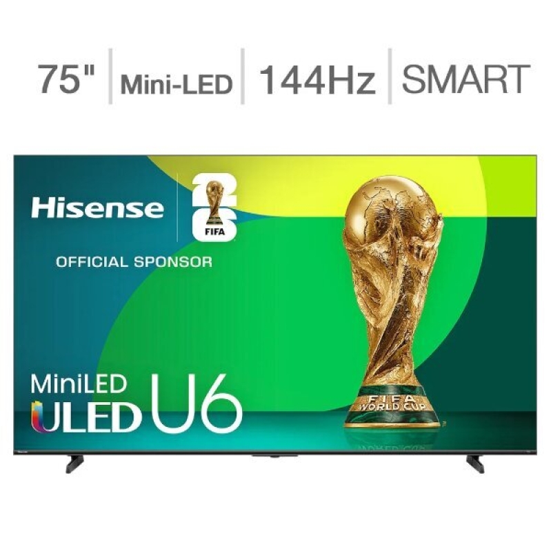 Hisense 75-inch U6 Series 4K Mini-LED TV: Costco Exclusive Deal