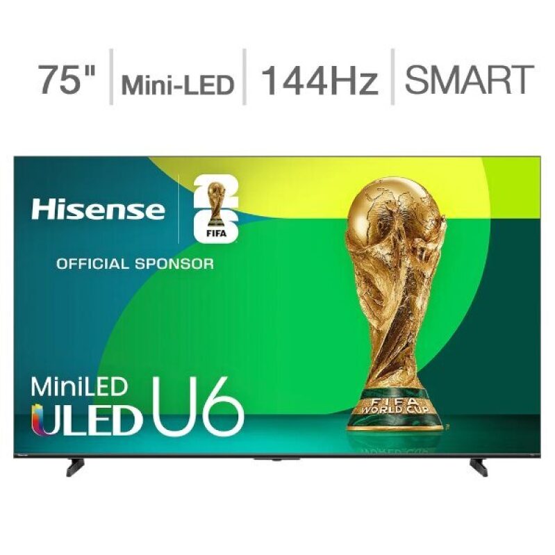 Hisense 75-inch U6 Series 4K Mini-LED TV: Costco Exclusive Deal