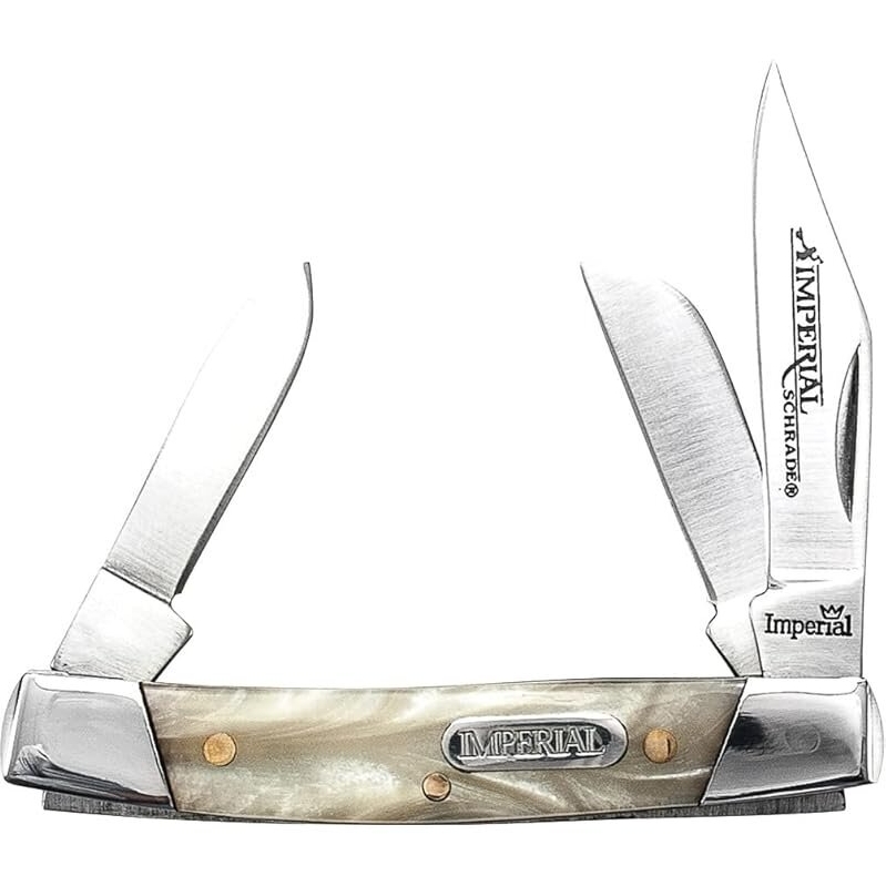 Imperial Small Stockman Folding Pocket Knife - Stainless Steel