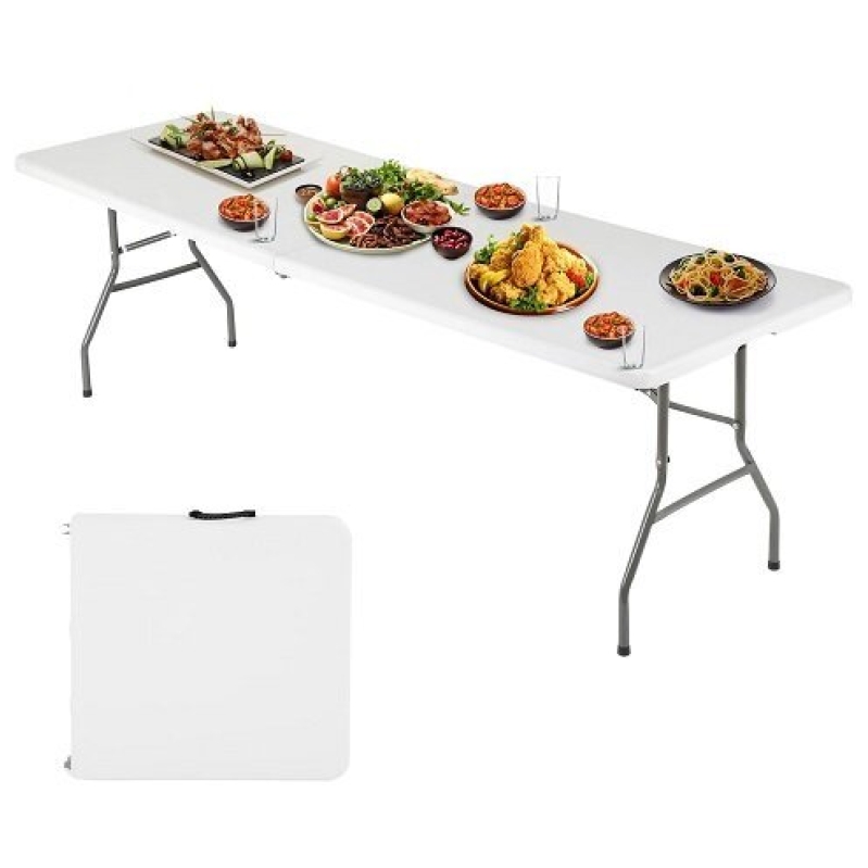FDW 6ft Folding Table - Best Deal for Outdoor and Indoor Use