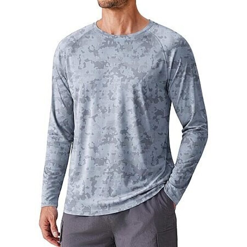 Affordable UPF 50+ Long-Sleeve Men's Shirt - Ideal for Outdoor Activities