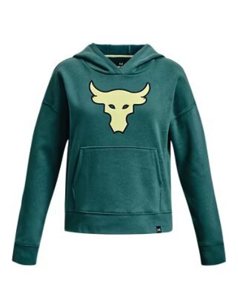 Under Armour Project Rock Heavyweight Terry Brahma Bull Girls Hoodie