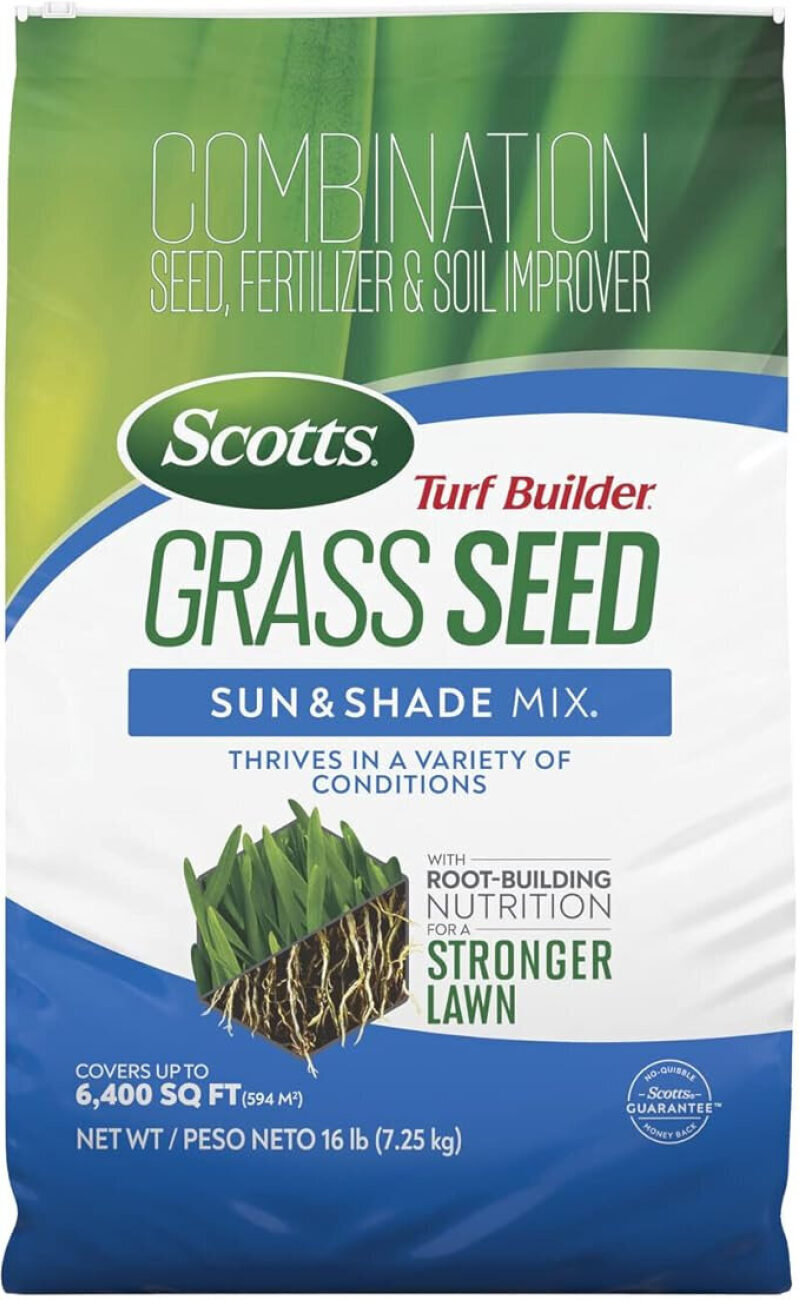 Scotts Turf Builder Grass Seed, Fertilizer & Soil Improver