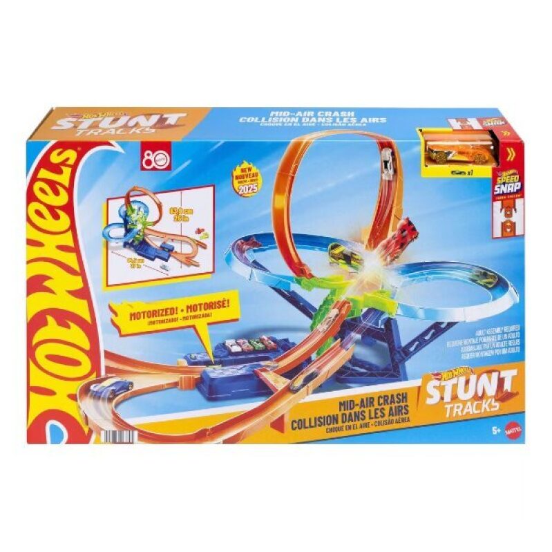 37-Pack Hot Wheels Action Mid-Air Multi-Crash Toy Vehicle Playset for $22