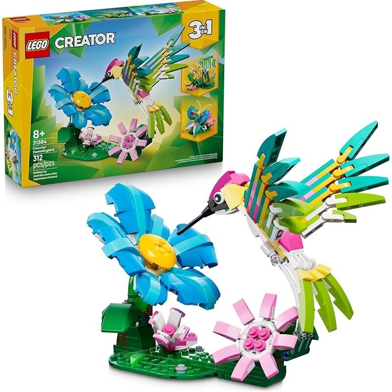 LEGO Creator 3 in 1 Wild Animals: Colorful Hummingbird (31384)