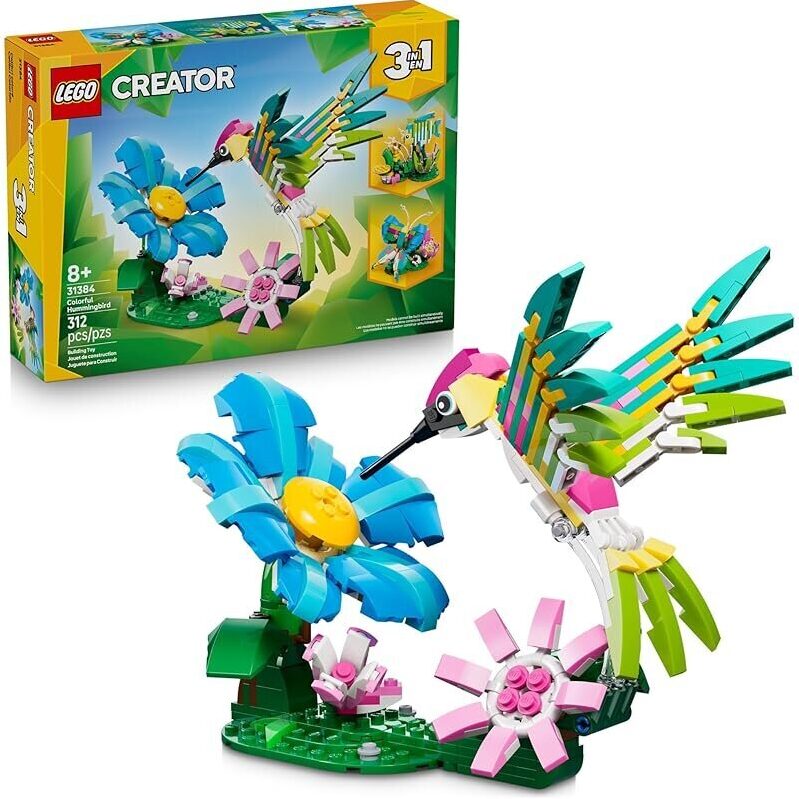 LEGO Creator 3 in 1 Wild Animals: Colorful Hummingbird (31384)