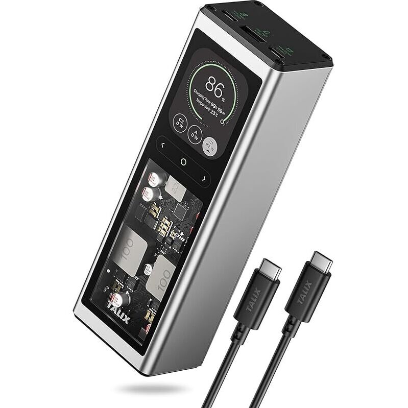 High-Performance 3-Port 140W Laptop Power Bank with 20000mAh Capacity