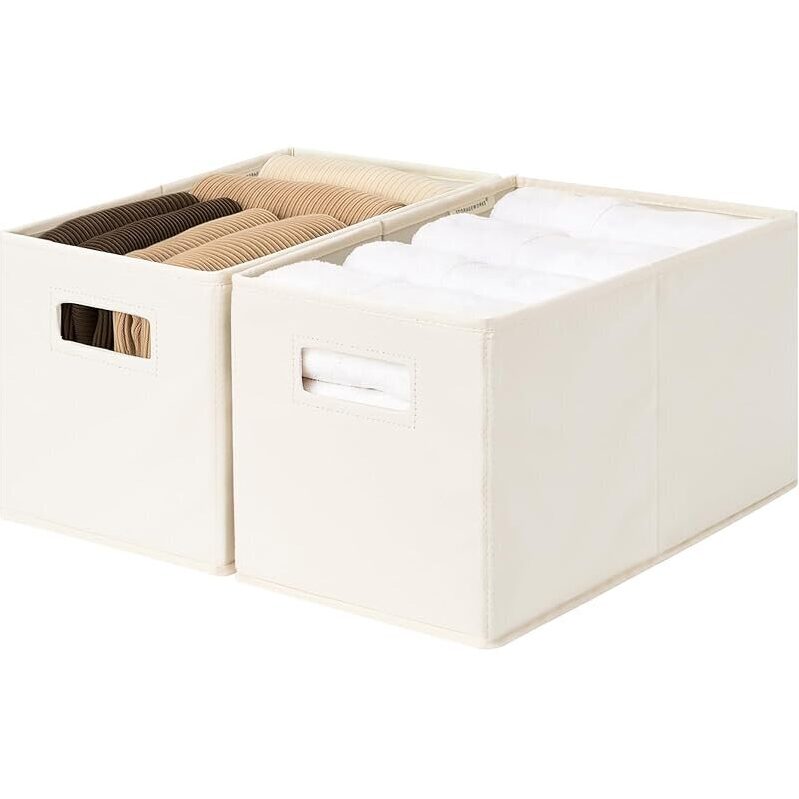 2-Pack StorageWorks Fabric Storage Baskets - Versatile and Stylish Organization Solution